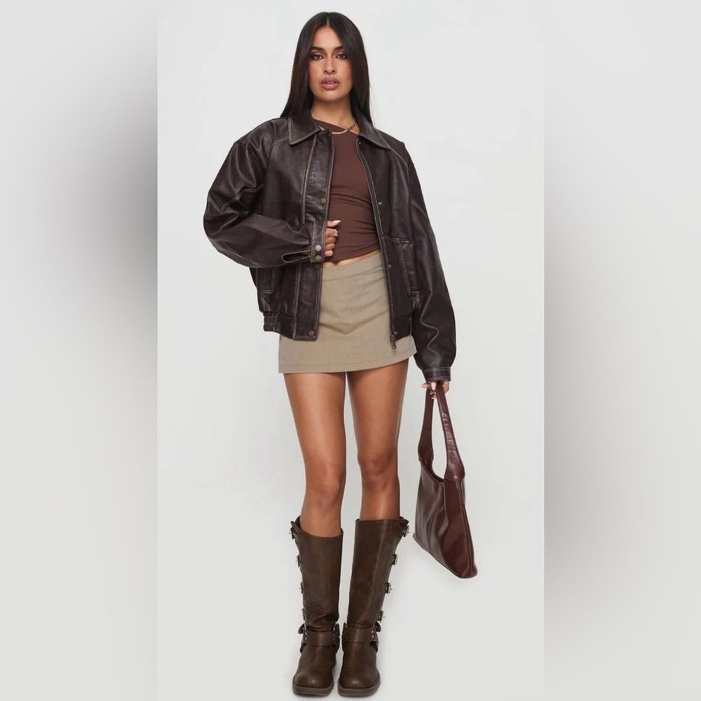 Women's faux Leather Jacket